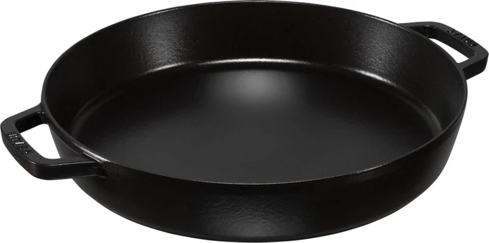 Zwilling Staub Bratpfanne rund mit zwei Griffen 34cm schwarz