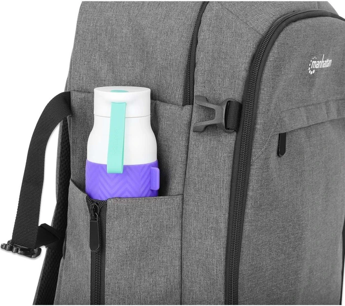 Manhattan Rome 17.3" Laptop-Reiserucksack, grau