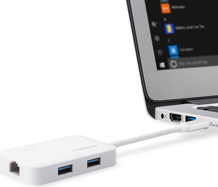 Edimax EU-4308, RJ-45, USB-C 3.0 [Stecker]