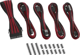 CableMod Classic ModFlex Cable Extension Kit, 8+8 Series, schwarz/rot