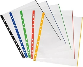 Herlitz Premium Prospekthülle farbig sortiert, A4, 50 Stück