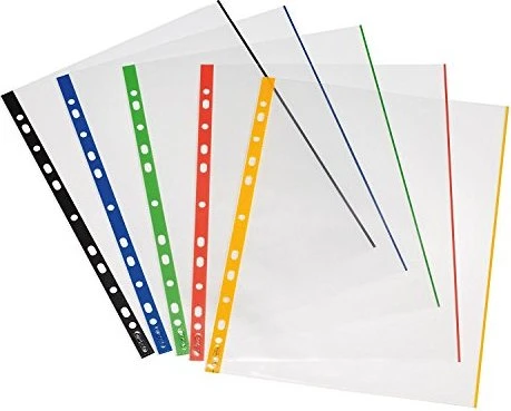 Herlitz Premium Prospekthülle farbig sortiert, A4, 50 Stück