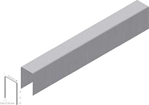 Prebena Typ A verzinkt Tacker-Klammern, 6x12.8mm, 12000 Stück