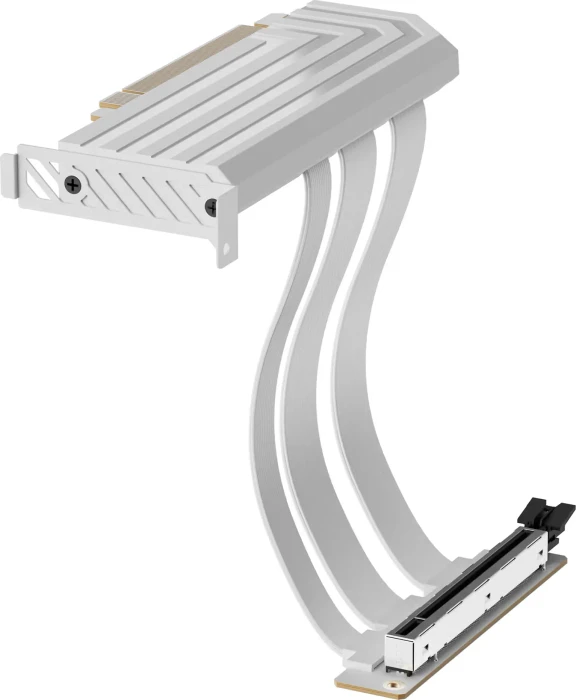 Hyte Hyper Riser Kabel, gewinkelt, PCIe 5.0, 200mm, weiß