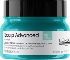 L'Oréal Expert Scalp Advanced Anti-Oiliness 2-in-1 Deep Purifier Clay Shampoo & Maske, 250ml