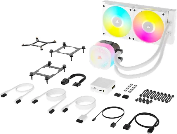 Corsair iCUE LINK Titan 240 RX RGB, weiß