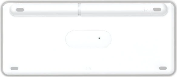 Hama WK-500 kompakte Multi-Device-Tastatur, grau/weiß, USB/Bluetooth, DE