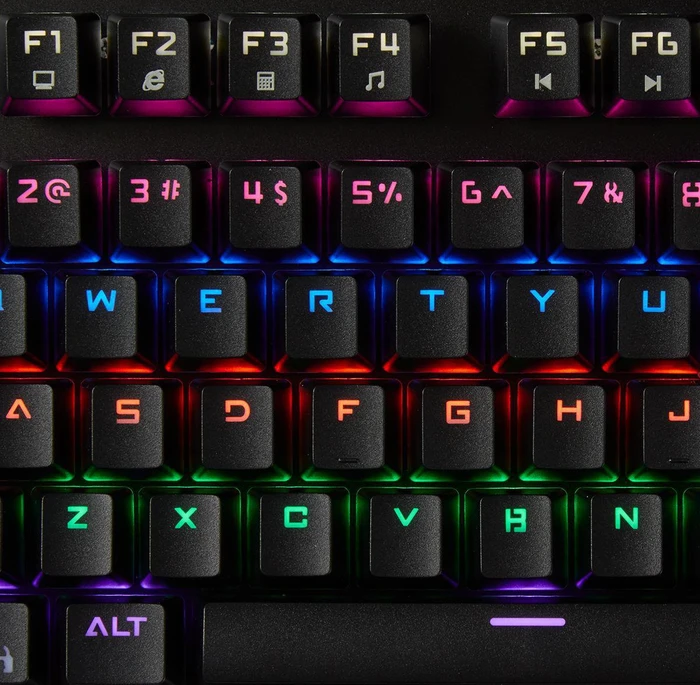 Nedis Coatyss Mechanische Gaming Tastatur, LEDs RGB, Gaote Outemu BLUE, USB, US