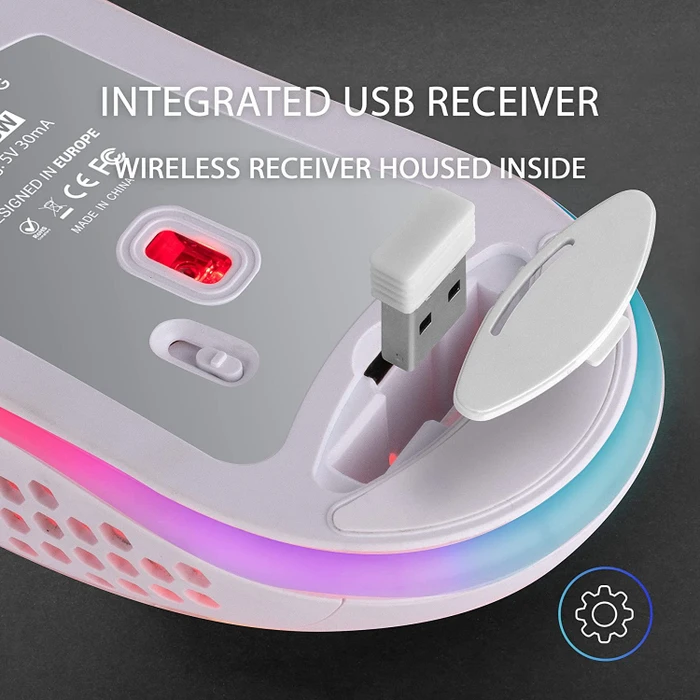 Mars Gaming MMW3W Wireless weiß, USB