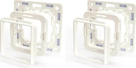 Shelly Adapter für BLU Wall Switch 4-fach, kompatibel mit Busch-Jaeger, weiß, Adapter