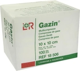 Lohmann & Rauscher Gazin Mullkompresse unsteril 8-fach, 10 x 10cm, 100 Stück