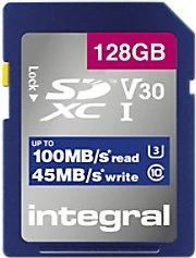 Integral High Speed R100/W45 128GB, UHS-I U3, Class 10