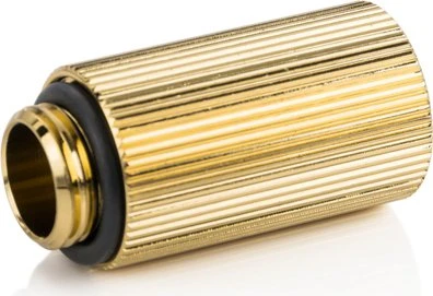 Bitspower Touchaqua Verlängerung G1/4" auf G1/4", 30mm, True Brass, 2er-Pack