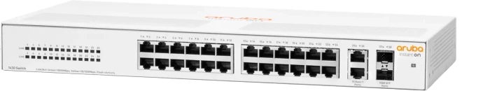 HPE Aruba Instant On 1430 Desktop Gigabit Switch, 26x RJ-45, 2x SFP