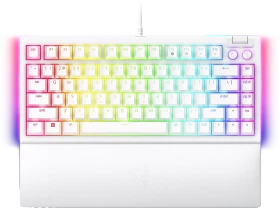 Razer BlackWidow V4 75%, White, hot-swap, Razer ORANGE Tactile Gen-3, USB, US (RZ03-05001700-R3M1)