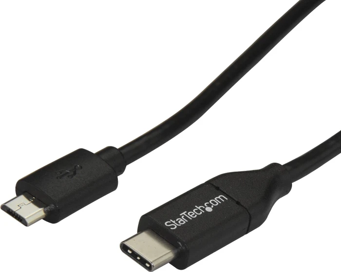 StarTech USB-C 2.0 auf USB 2.0 Micro-B Adapterkabel schwarz, 2m