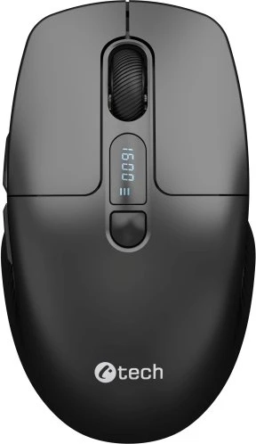 C-Tech WLM-13 Rechargeable Dual-Mode Wireless Mouse schwarz, USB/Bluetooth