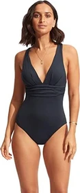 Seafolly Collective Cross Back Badeanzug true navy (Damen)