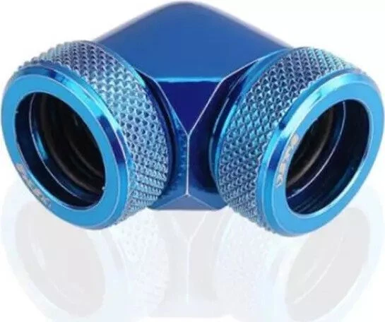 Bykski 90° 14mm Rigid Fitting, blau