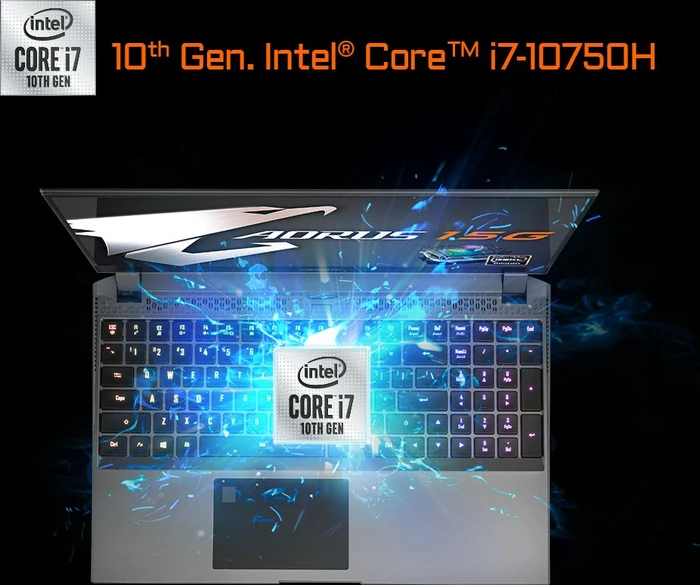 GIGABYTE AORUS 15G, Core i7-10750H, 16GB RAM, 512GB SSD, GeForce GTX 1660 Ti, FR