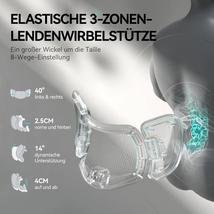 Hbada E3 Pro Ergonomischer Bürostuhl mit Fußstütze, schwarz