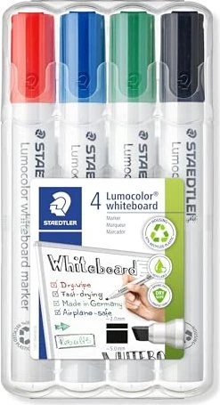 Staedtler Lumocolor Whiteboardmarker 351 B sortiert, 4er-Set