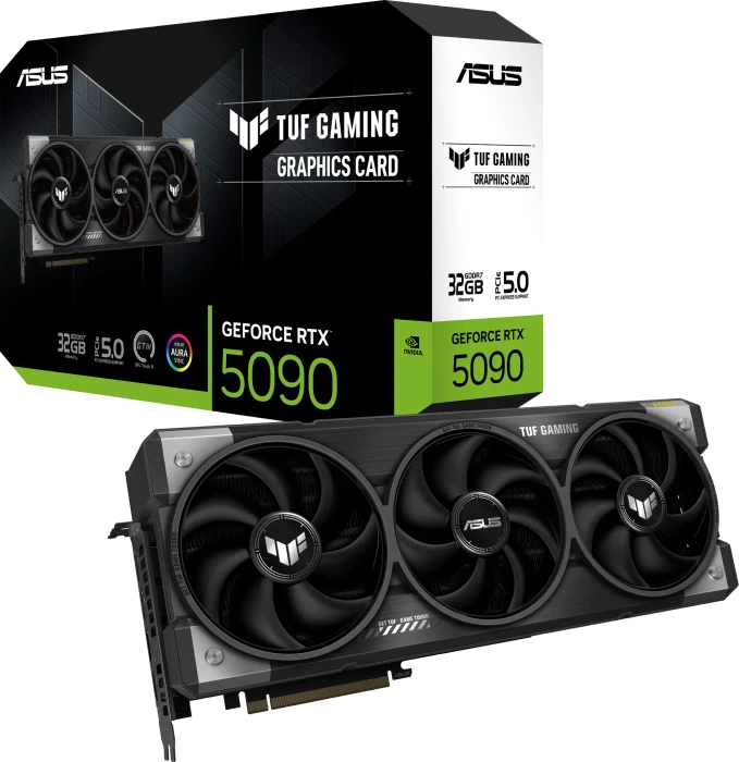 ASUS TUF Gaming GeForce RTX 5090, TUF-RTX5090-32G-GAMING, 32GB GDDR7, 2x HDMI, 3x DP