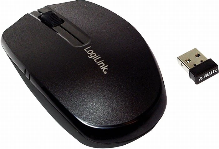 LogiLink Wireless Travel Mouse schwarz, USB