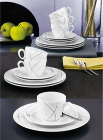 Seltmann Weiden Trio Highline 71381 Kaffeeservice, 18-tlg.