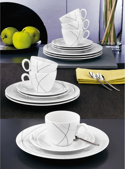 Seltmann Weiden Trio Highline 71381 Kaffeeservice, 18-tlg.