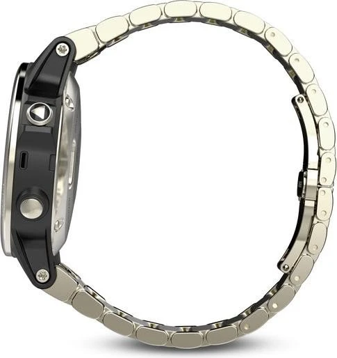 Garmin Fenix 5S Sapphire champagner mit Metallarmband