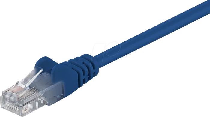 goobay Patchkabel, Cat5e, U/UTP, RJ-45/RJ-45, 15m, blau