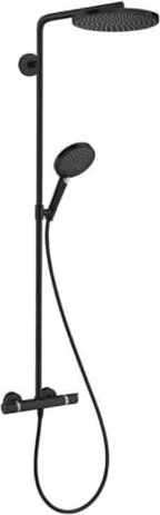 Hansgrohe Raindance Select S Showerpipe 240 1jet PowderRain Thermostat Duschsystem mattschwarz