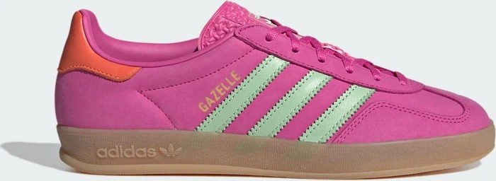 adidas Gazelle Indoor semi lucid fuchsia/semi green spark/signal coral (Damen)