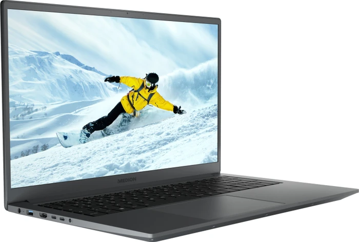 Medion Akoya P17615, Titan Grey, Core i5-12500H, 8GB RAM, 512GB SSD, GeForce MX550, DE