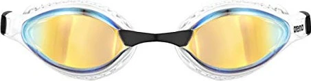 Arena Air Speed Mirror Schwimmbrille yellow copper/white