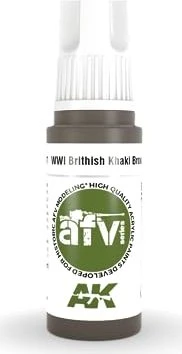 AK-Interactive 3rd Gen Acrylic Colors AFV Series WWI british khaki brown base, 17ml