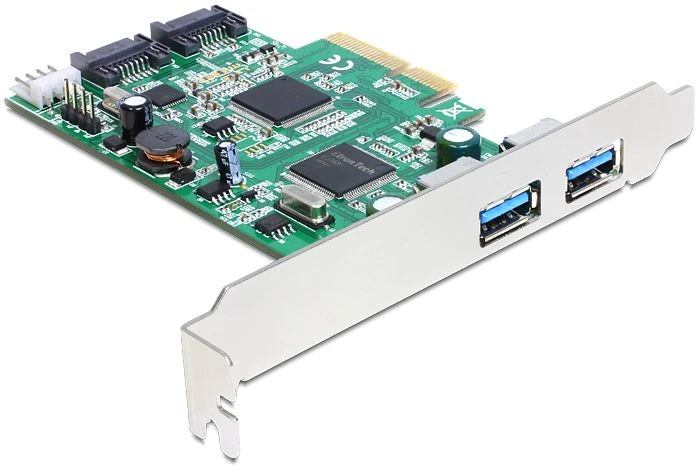 DeLOCK 2x USB-A 3.0, PCIe 2.0 x4