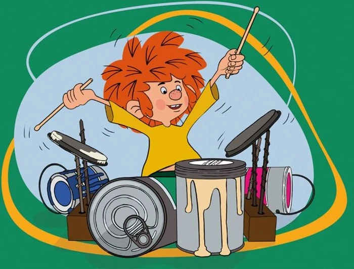 Schmidt Spiele Pumuckl spielt Schlagzeug (56491) – Bild 2 von 2