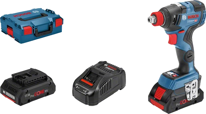 Bosch Professional GDX 18V-200 C Akku-Schlagschrauber inkl. L-Boxx + 2 Akkus 4.0Ah