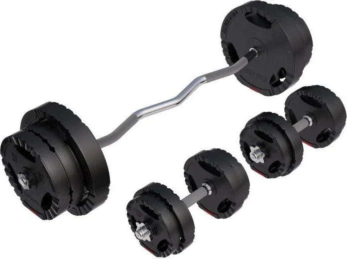 Gorilla Sports Kunststoff Gripper Sternverschluss Sz-Curl Set 70kg