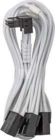 CableMod C-Series Pro, 12V-2x6 Kabel, 3x 8-Pin PCIe Stecker auf 16-Pin PCIe 5.1 12V-2x6 Stecker, Adapterkabel, 90°, Variante A, weiß, 45cm (CM-PCAB-16P3-RAN45KW-5PW-R-SS)