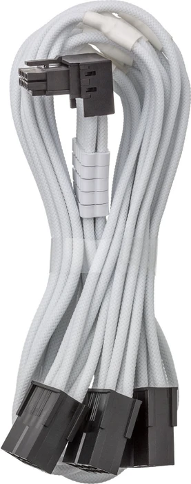 CableMod C-Series Pro, 12V-2x6 Kabel, 3x 8-Pin PCIe Stecker auf 16-Pin PCIe 5.1 12V-2x6 Stecker, Adapterkabel, 90°, Variante A, weiß, 45cm