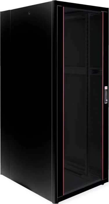 Roline / Secomp Basic 19" Netzwerkschrank 42HE, montiert, Glastür, IP20, RAL 9005, 1000mm tief