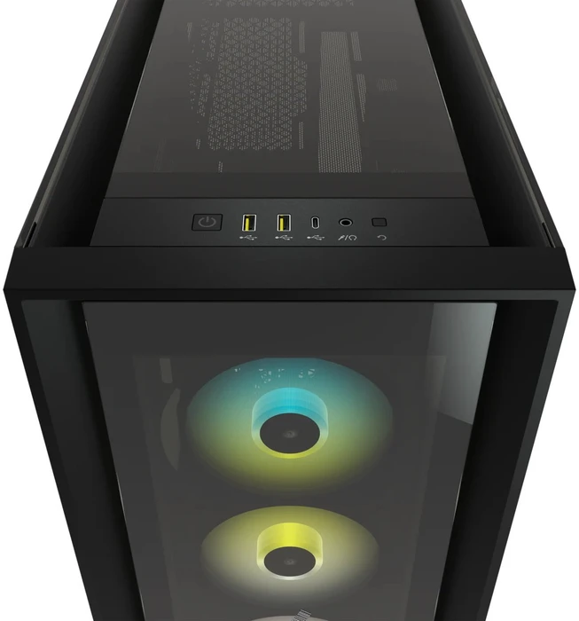 Corsair iCue 5000X RGB Signature Series Shift, schwarz, Glasfenster