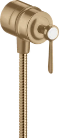 Hansgrohe Axor Montreux Wandanschluss Stop mit Rückflussverhinderer, Absperrventil und Hebelgriff brushed bronze
