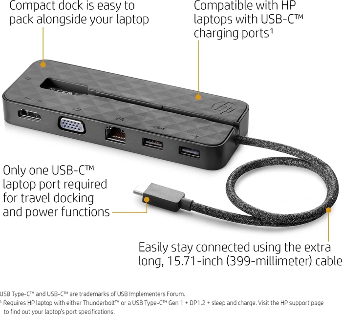 HP Spectre USB-C Travel Dock