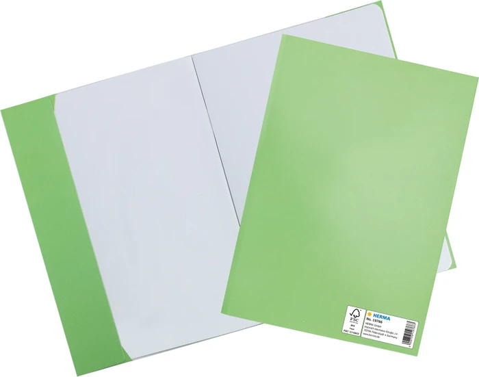 Herma Heftschoner Karton, A5, grasgrün, 10er-Pack