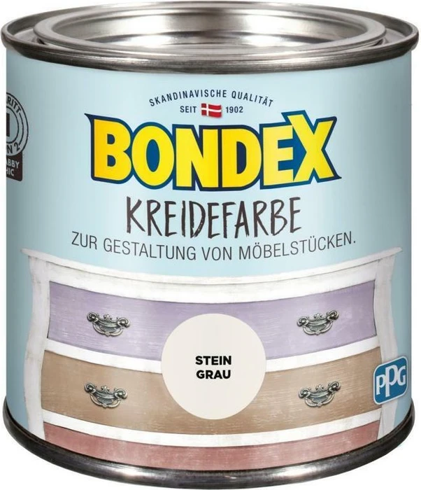 Bondex Kreidefarbe innen steingrau, 500ml