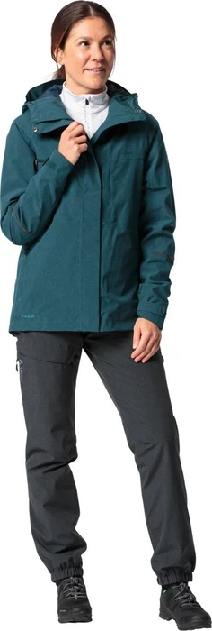 Vaude Yaras Warm Rain Fahrradjacke mallard green (Damen)